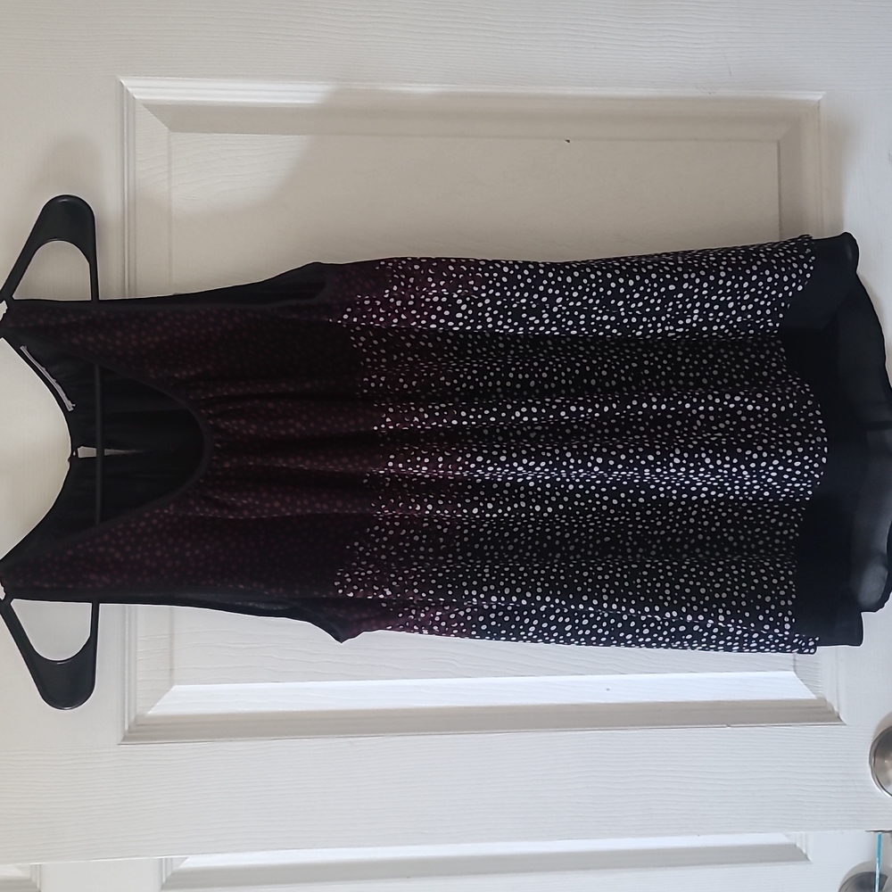 Amazing black with white and maroon print